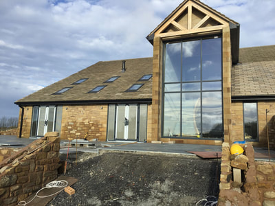 curtain wall system to Chorley home