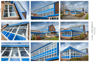 High school aluminium windows Lancashire